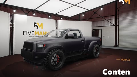 FIVEM Conten | Custom Pickup Truck [Unbadged] Add-On | Custom Wheels | Off-Road Ready | Detailed Interior | Add-On | Optimized | Fivem Ready | High Quality cover