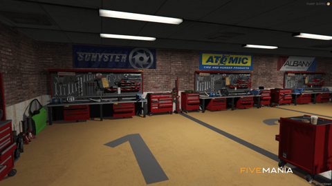 FIVEM Route 68 Garage | Custom Mechanic Shop MLO | Interior & Exterior | Add-On | Optimized | Fivem Ready | High Quality — image 11