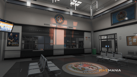 FIVEM Mission Row Police Department | Detailed Police Station MLO | Interior & Exterior | Offices | Cells | Interrogation Rooms | Add-On | Optimized | Fivem Ready | High Quality — image 5