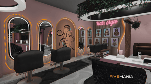 FIVEM Nail Shop | Modern Nail & Hair Salon MLO | Interior & Exterior | Spa Services | Hair Styling Stations | Add-On | Optimized | Fivem Ready | High Quality — image 7