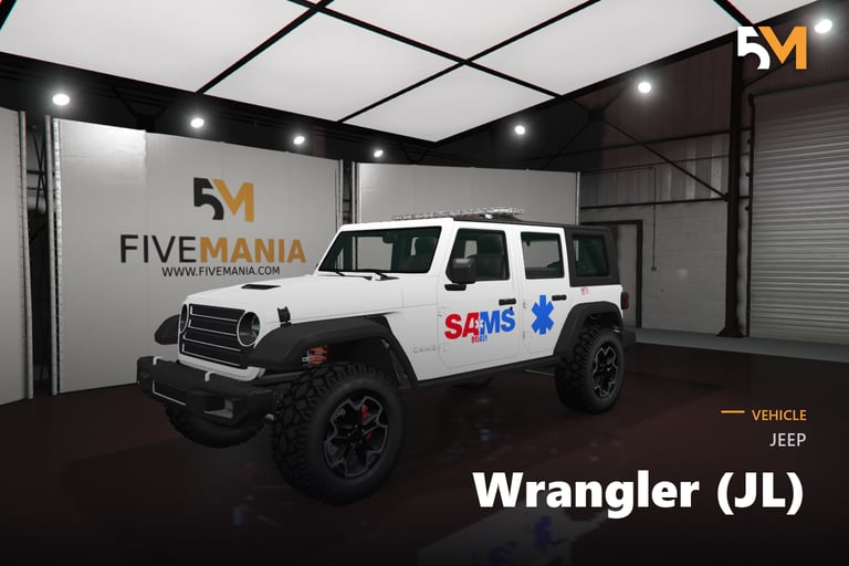 FIVEM Jeep Wrangler (JL), Lore Friendly EMS SUV
