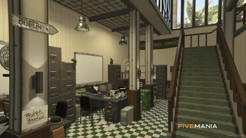 FIVEM Sandy Sheriff | Detailed Law Enforcement MLO | Interior & Exterior | Jail Cells | Office Spaces | Garage | Add-On | Optimized | Fivem Ready | High Quality — image 10