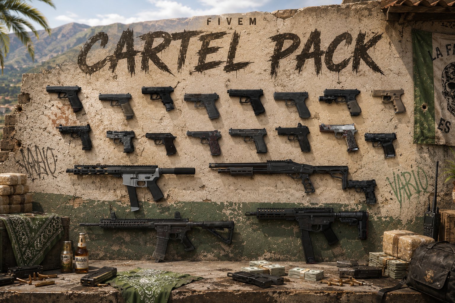 FiveM Cartel Pack [30 Weapons] Add-On