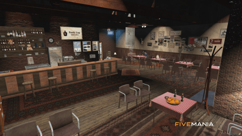 FIVEM Rusty Cup | Rustic Restaurant MLO | Interior & Exterior | Outdoor Seating | Add-On | Optimized | Fivem Ready | High Quality — image 5