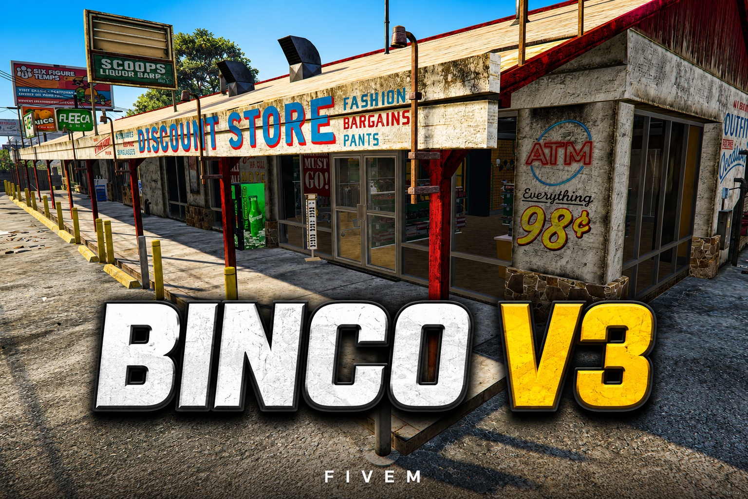 FIVEM Binco V3 | Custom Clothing Store MLO | Interior & Exterior | Custom Props | Add-On | Fivem Ready | High Quality