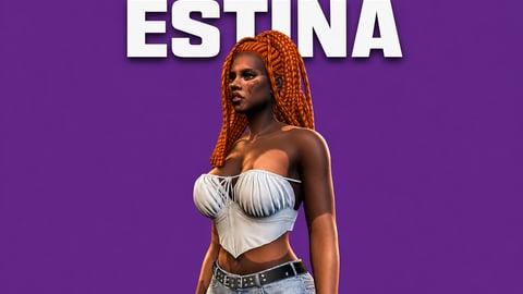 Estina | Female Ped | Multiple Outfits | Optimized & Fivem Ready [Add-On] cover