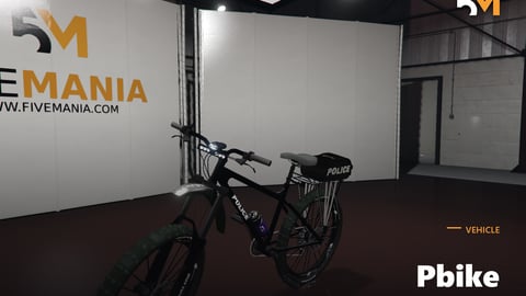 FIVEM Pbike | Lore-Friendly Police Bicycle Add-On | Working Lights | Storage Box | Optimized | Fivem Ready | High Quality cover