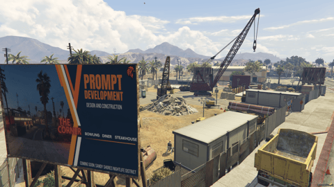 FIVEM Sandy Corner Construction | Large Construction Site MLO | Custom Props | Map Edit | Add-On | Optimized | Fivem Ready | High Quality — image 3