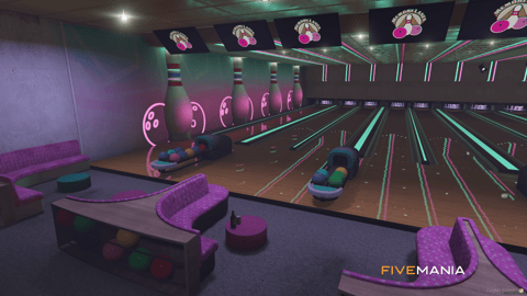 FIVEM Bowling Alley Cypress Flats | Vibrant Entertainment MLO | Bowling Lanes | Arcade Games | Diner Area | Interior & Exterior | Add-On | Optimized | Fivem Ready | High Quality — image 11
