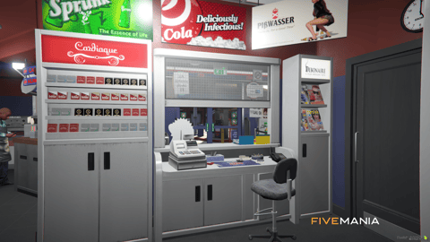 FIVEM Ltd Gasoline | Gas Station & Convenience Store MLO | Interior & Exterior | Custom Props | Add-On | Optimized | Fivem Ready | High Quality — image 16