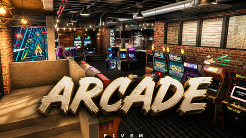 FIVEM Arcade | Vibrant Retro Gaming MLO | Working Arcade Machines | Add-On | Optimized | Fivem Ready | High Quality cover