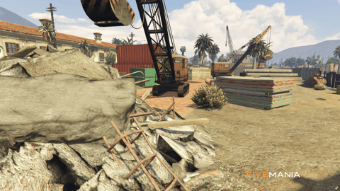FIVEM Sandy Downtown Construction | Construction Site Map Edit | Props & Objects | Add-On | Optimized | Fivem Ready | High Quality — image 6