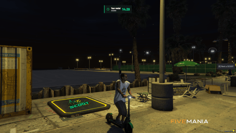 FIVEM VoltScoot Rentals | Electric Scooter Rental System | Custom Scooters | Rental Stations | UI Integration | Configurable | Add-On | Optimized | Fivem Ready | High Quality, image 13