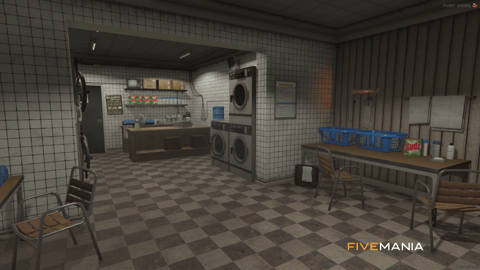 FIVEM Grove Laundromat | Functional Business MLO | Interior & Exterior | Working Machines | Custom Props | Add-On | Optimized | Fivem Ready | High Quality — image 3