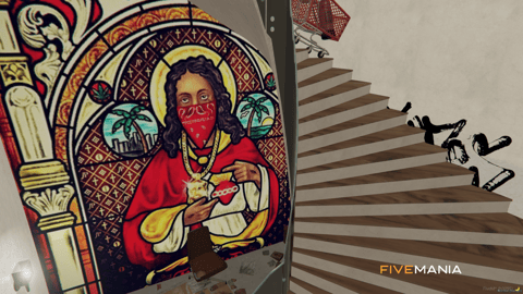 FIVEM Bloods Hood | Custom Gang Territory MLO | Interior & Exterior | Custom Graffiti | Underground Garage | Add-On | Optimized | Fivem Ready | High Quality — image 16