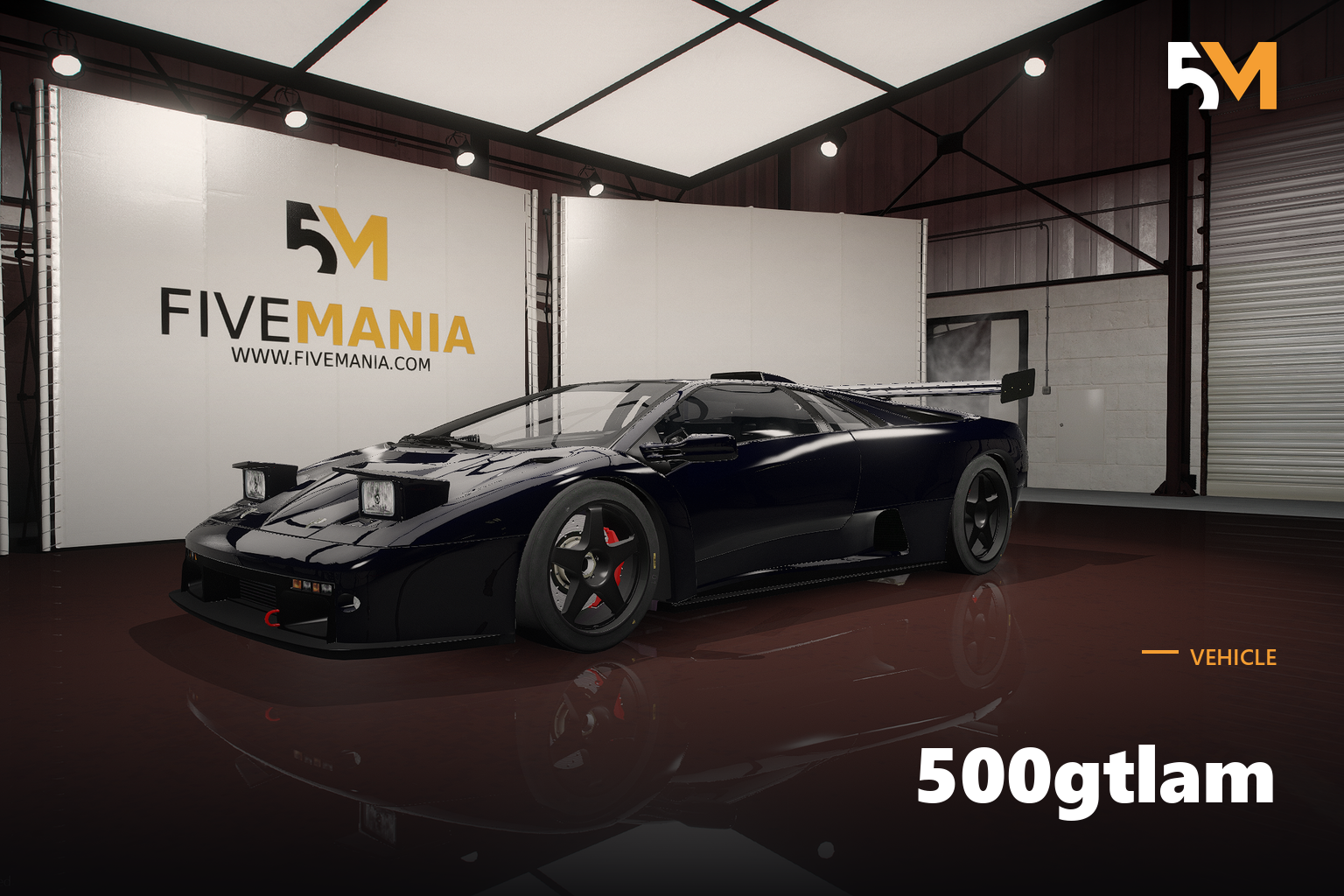FIVEM 500gtlam | Realistic Sports Car [Unbadged] Add-On | Working Lights | Custom Spoiler | High Performance | Add-On | Optimized | Fivem Ready | High Quality
