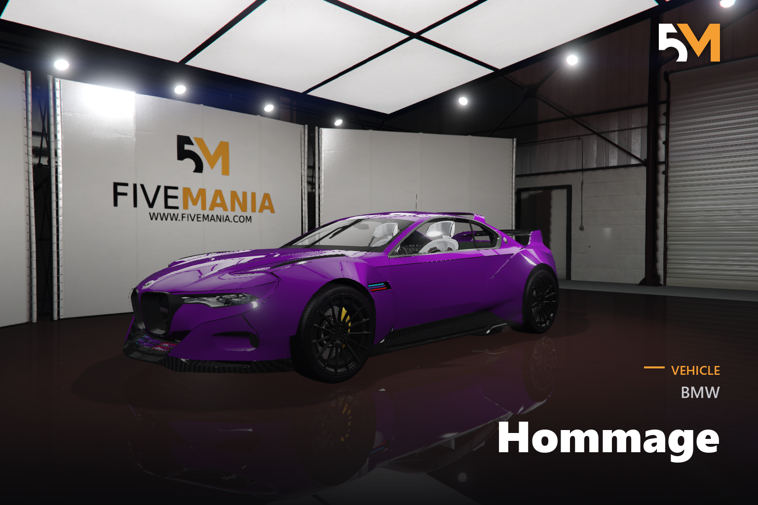 FIVEM BMW Hommage | Realistic Sports Car [Badged] Add-On | Interior & Exterior | Working Lights | Tuning Parts | Add-On | Optimized | Fivem Ready | High Quality