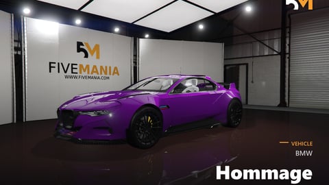 FIVEM BMW Hommage | Realistic Sports Car [Badged] Add-On | Interior & Exterior | Working Lights | Tuning Parts | Add-On | Optimized | Fivem Ready | High Quality cover