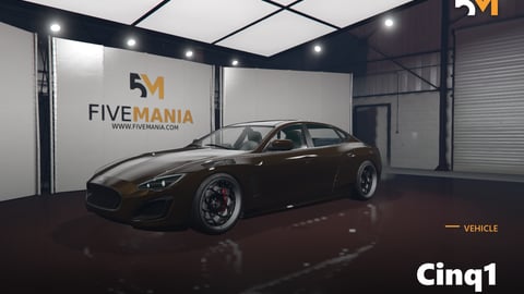 FIVEM Cinq1 | Realistic Sports Car [Unbadged] Add-On | Interior & Exterior | Working Lights | Tuning Parts | Add-On | Optimized | Fivem Ready | High Quality cover