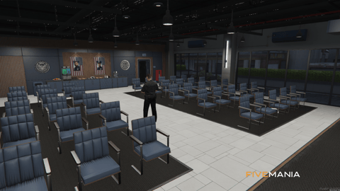 FIVEM Mission Row Pd V4 | Modern Police Station MLO | Interior & Exterior | Multiple Rooms | Control Room | Jail Cells | Add-On | Optimized | Fivem Ready | High Quality — image 25