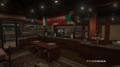 FIVEM Aldente Restaurant | Cozy Italian Dining MLO | Interior & Exterior | Add-On | Optimized | Fivem Ready | High Quality — image 5