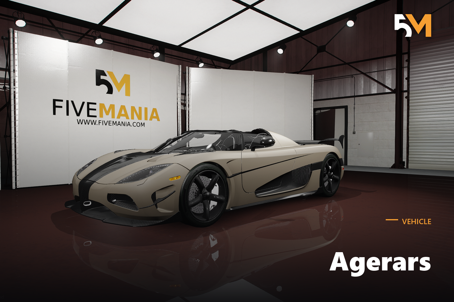 FIVEM Agerars | Realistic Sports Car [Unbadged] Add-On | Interior & Exterior | Working Lights | Add-On | Optimized | Fivem Ready | High Quality
