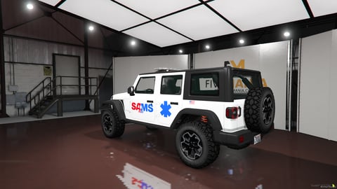 FIVEM Jeep Wrangler (JL) | Lore Friendly EMS SUV | Working Emergency Lights | Custom Livery | HQ Interior | Add-On | Optimized | Fivem Ready | High Quality, image 8