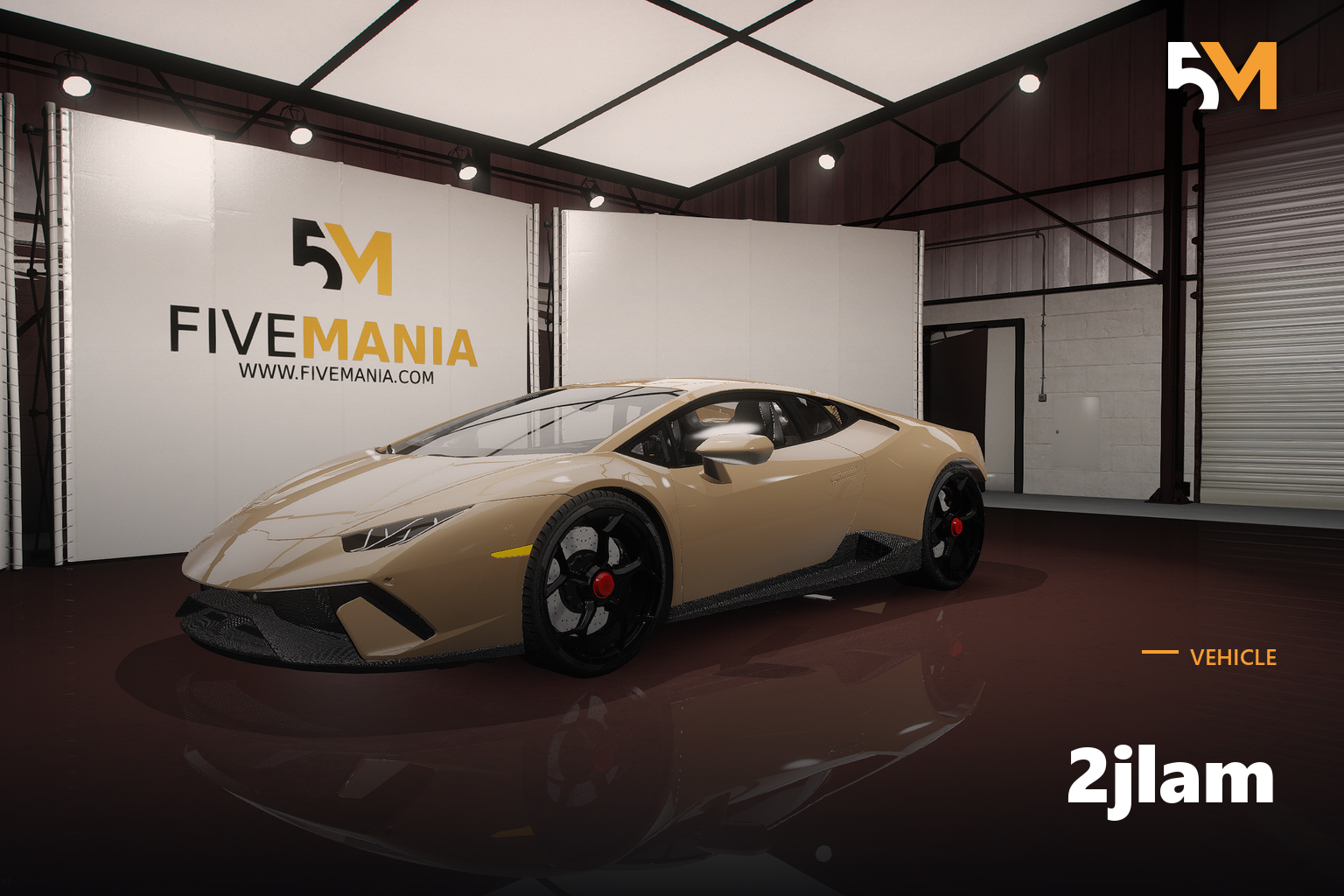 FIVEM 2jlam | Realistic Sports Car [Unbadged] Add-On | Custom Wheels | Exposed Engine | Optimized | Fivem Ready | High Quality