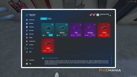 FIVEM Gang System | Comprehensive Management Script | Territory Control | Member Management | Economy Features | Add-On | Optimized | Fivem Ready | High Quality, image 14