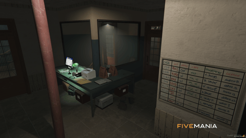 FIVEM Mesa Police Department | Detailed Police Station MLO | Interior & Exterior | Jail Cells | Briefing Room | Armory | Add-On | Optimized | Fivem Ready | High Quality — image 31