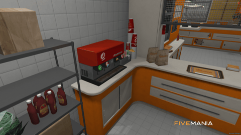 FIVEM Wigwam Restaurant | Classic Diner MLO | Interior & Exterior | Full Kitchen | Office Space | Add-On | Optimized | Fivem Ready | High Quality — image 10