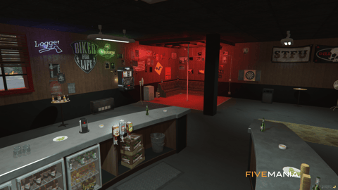 FIVEM Lostmc Club | Biker Gang Hideout MLO | Interior & Exterior | Bar & Garage | Add-On | Optimized | Fivem Ready | High Quality — image 18