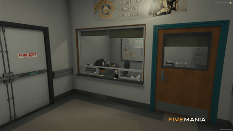 FIVEM Davis Sheriff Station | Detailed Police Station MLO | Interior & Exterior | Shooting Range | Jail Cells | Offices | Add-On | Optimized | Fivem Ready | High Quality — image 26