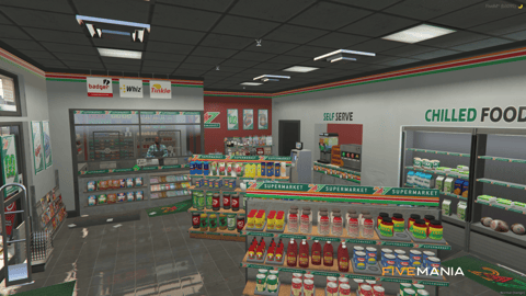 FIVEM Shop247 | Lore-Friendly 24/7 Supermarket MLO | Interior & Exterior | Detailed Shelving | Backroom | Add-On | Optimized | Fivem Ready | High Quality — image 4