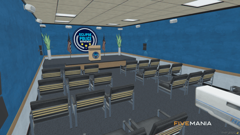FIVEM Eclipse Police Department | Modern Police Station MLO | Interior & Exterior | Offices | Jail Cells | Briefing Room | Add-On | Optimized | Fivem Ready | High Quality — image 12