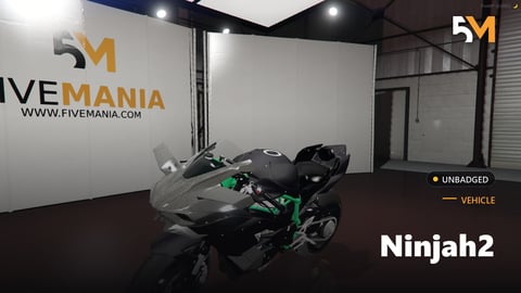 FIVEM Ninjah2 | Realistic Sports Bike [Unbadged] Add-On | Optimized | Fivem Ready | High Quality cover