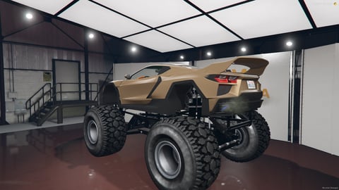 FIVEM Coquette D102 | Monster Truck Sports Car Add-On | Custom Suspension | Big Wheels | Interior & Exterior | Add-On | Optimized | Fivem Ready | High Quality, image 7