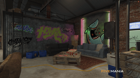 FIVEM Secret Fight Club | Underground Fight Club MLO | Interior & Exterior | Boxing Ring | Bar Area | Office Space | Add-On | Optimized | Fivem Ready | High Quality — image 8