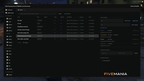 FIVEM Police Records Mdt | Comprehensive Police Records System | Evidence Tracking | Personnel Management | Custom Themes | Integrated Dispatch | Add-On | Optimized | Fivem Ready | High Quality, image 8