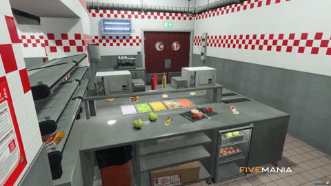 FIVEM Burger Shot Mirror Park | Fast Food Restaurant MLO | Interior & Exterior | Custom Props | Optimized | Add-On | Fivem Ready | High Quality — image 11