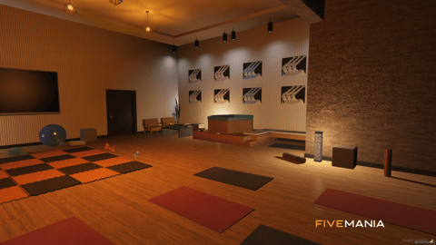 FIVEM Grove Street Lake | Multi-Purpose Waterfront MLO | Gym & Office | Outdoor Lounge | Amphitheater & Beach | Add-On | Optimized | Fivem Ready | High Quality — image 34