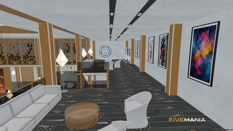 FIVEM Atlantis Casino | Grand Casino Interior & Exterior | Casino Games | Parking Garage | Office Space | Add-On | Optimized | Fivem Ready | High Quality — image 21