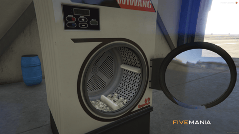 FIVEM Money Washing | Money Laundering Script | Interactive Washing Machine | Custom UI | Add-On | Optimized | Fivem Ready | High Quality, image 9
