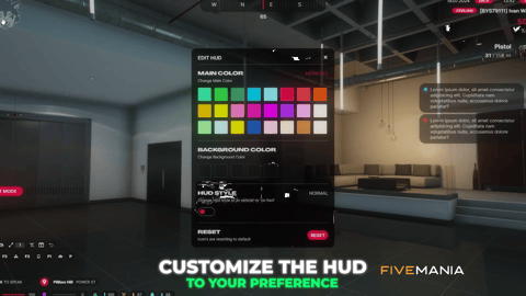 FIVEM HUD Script | Customizable User Interface | Dynamic HUD Styles | Color Customization | Vehicle Controls | Add-On | Optimized | Fivem Ready | High Quality, image 18