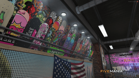 FIVEM Skate Zone Shop | Skate Park & Retail MLO | Interior & Exterior | Skate Ramps | Clothing & Bikes | Custom Props | Add-On | Optimized | Fivem Ready | High Quality — image 7