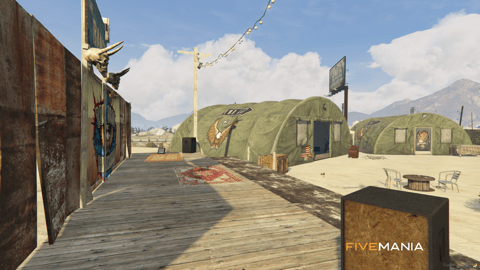 FIVEM Lostmc Sandy Shores Arc | Gang Hideout MLO | Interior & Exterior | Custom Props | Lost MC Themed | Add-On | Optimized | Fivem Ready | High Quality — image 6