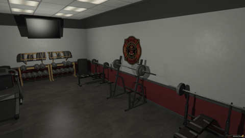 FIVEM Legion Fire Department | Detailed Fire Station MLO | Interior & Exterior | Fire Pole | Meeting Room | Offices | Add-On | Optimized | Fivem Ready | High Quality — image 13
