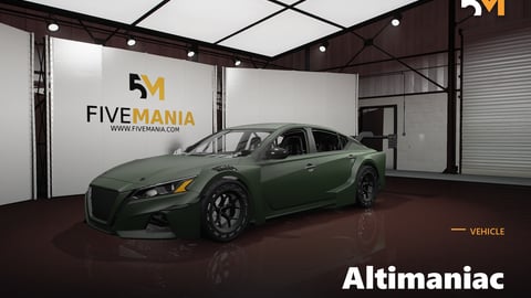 FIVEM Altimaniac | Highly Modified Sports Sedan [Unbadged] Add-On | Widebody Kit | Custom Wheels | Large Spoiler | Optimized | Fivem Ready | High Quality | Add-On cover