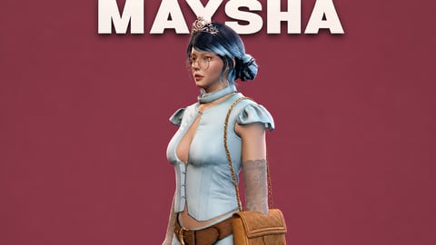 Maysha | Female Ped | Multiple Outfits | Optimized & Fivem Ready [Add-On] cover