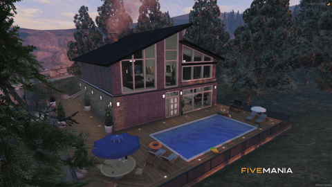 FIVEM Mountain House 2 | Luxury Mountain Home MLO | Interior & Exterior | Pool & Deck | Garage | Add-On | Optimized | Fivem Ready | High Quality — image 2